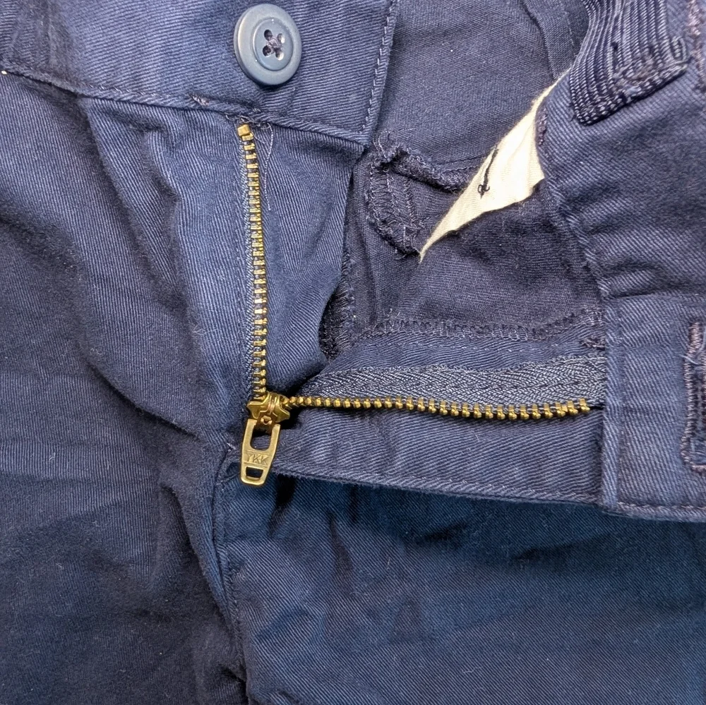 The Children's Place Kids Stretch Chino Shorts Navy Cotton Size 8